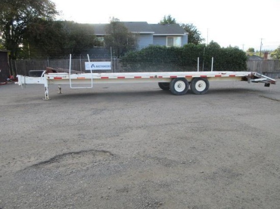 2002 SUPER TANDEM AXLE DECK OVER FLATBED TRAILER