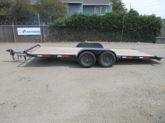 2021 SUMMIT C5TB718TA3 TANDEM AXLE TILT DECK FLATBED TRAILER