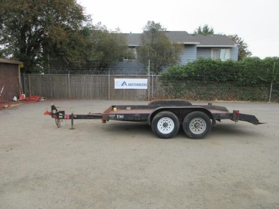 2014 BUTLER LT1014 T80 TANDEM AXLE TILT DECK TRAILER
