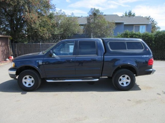 2001 FORD F-150 XLT CREW CAB 4X4 PICKUP
