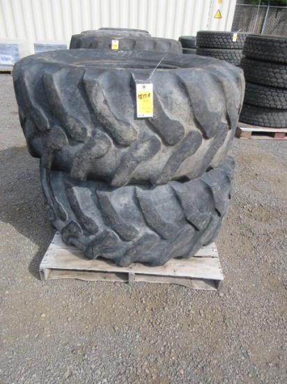(2) GOODYEAR LT525 19.5L-24 TIRES