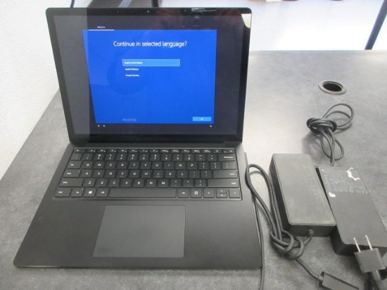 MICROSOFT SURFACE LAPTOP 3 1868 W/ CHARGER, *BANKRUPTCY CASE # 26-30529, NO BUYERS PREMIUM*
