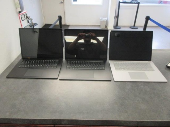 (3) MICROSOFT SURFACE LAPTOP 3 (BROKEN SCREEN-NO CHARGER), *BANKRUPTCY CASE # 26-30529, NO BUYERS