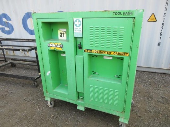 KNAACK 139-SK-01 JOBMASTER CABINET W/ FORK POCKETS, 60'' X 30'' X 61'' TALL