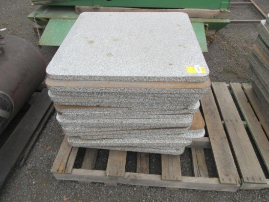 APPROX (22) 32'' X 32'' X 1'' THICK TABLE TOPS