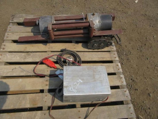 RAMSEY HEAVY DUTY ELECTRIC WINCH & CONTROLS, & WARN 1000LB ELECTRIC 12V WINCH