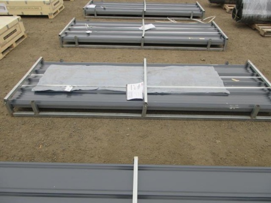 (100) 2026 ABOSS 116 1/2'' X 36'' GRAY GALVALUME CORRUGATED STEEL PANELS (UNUSED)