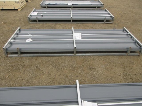 (100) 2026 ABOSS 116 1/2'' X 36'' GRAY GALVALUME CORRUGATED STEEL PANELS (UNUSED)