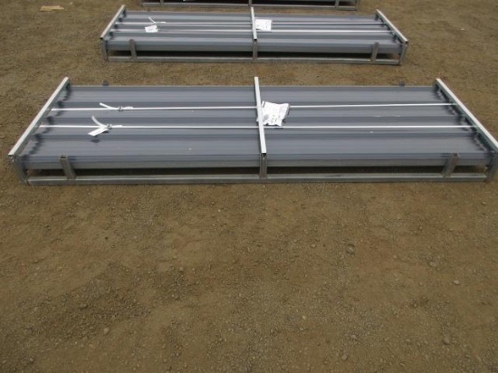 (100) 2026 ABOSS 116 1/2'' X 36'' GRAY GALVALUME CORRUGATED STEEL PANELS (UNUSED)