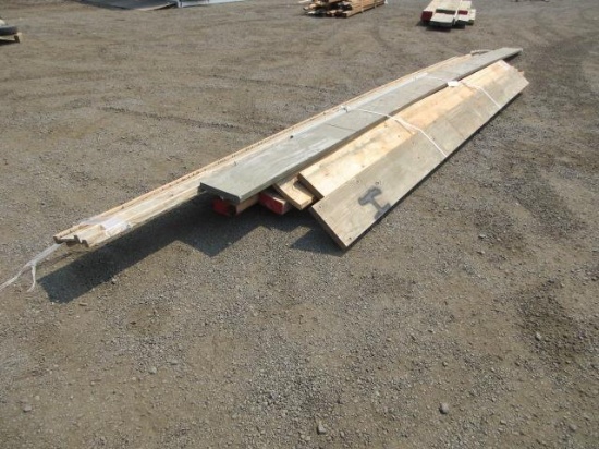 ASSORTED LUMBER BOARDS, PRESSURE TREATED, & I-JOISTS UP TO 24' LONG