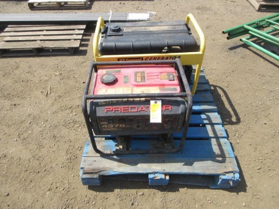 PREDATOR GAS GENERATOR, 4375 STARTING 3500 RUNNING WATTS & US GENERAL GAS GENERATOR