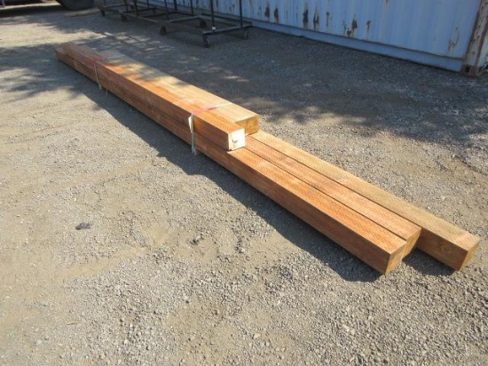 (4) 6'' X 6'' & (1) 10'' X 6'' PRESSURE TREATED WOOD BEAMS UP TO 20' LONG