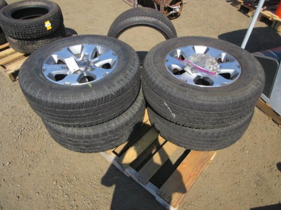 (4) OTANI A/T 275/65R18 TIRES ON FORD 6-LUG WHEELS
