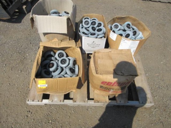 (5) BOXES OF 4'' RUBBER CASTER WHEELS