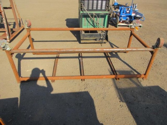8' X 42'' X 36'' TALL STEEL RACK ON CASTERS