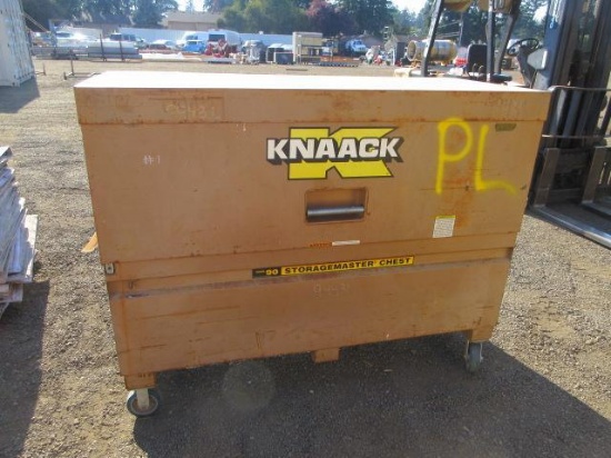 KNAACK STORAGEMASTER 90 JOB BOX ON CASTERS, 72'' X 31'' X 57'' TALL