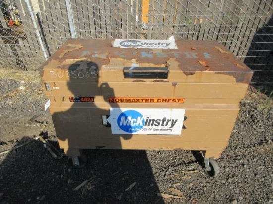 KNAACK 4824 JOBMASTER JOB BOX ON CASTERS, 48'' X 24'' X 36'' TALL