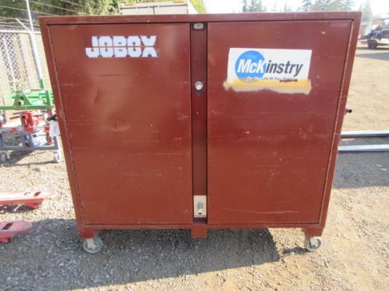 DELTA JOBOX 72'' X 24'' X 68'' TALL JOBSITE STORAGE CABINET ON CASTERS