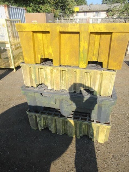 (4) 52'' X 26'' PLASTIC SPILL CONTAINMENT TUBS