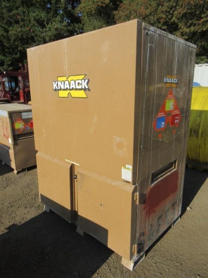 KNAACK 60'' X 44'' X 83'' TALL JOBSITE STORAGE CABINET W/ FORK POCKETS