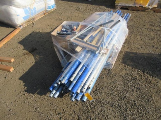 STEEL PORTABLE STRUCTURE FRAME POLES & WALKING STEP CONCRETE TOOLS & MISC CONCRETE TOOLS