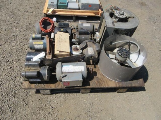 (11) ASSORTED ELECTRIC MOTORS & (2) FANS