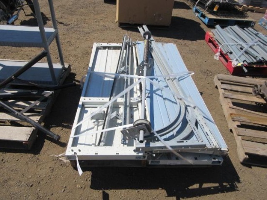 6' Wide 4-Panel Overhead Door W/ Track & Spring