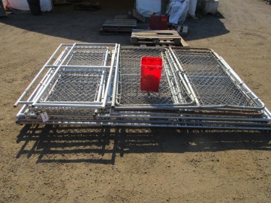 Chainlink Dog Kennel W/ Gate & Connectors (Size & Dimensions In Pictures)
