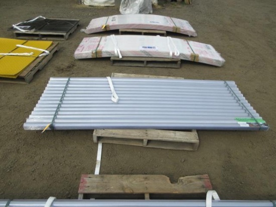 (30) 94 1/2 X 35'' CLEAR CORRUGATED POLYCARBONATE ROOF PANELS (UNUSED)