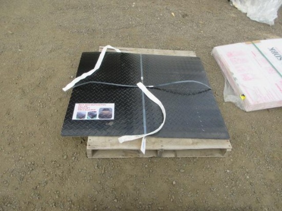 (20) 39 1/2 X 47 1/2 BLACK STEEL DIAMOND PLATE SHEETS (UNUSED)