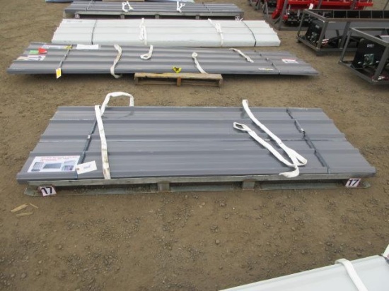 (70) 94 1/2 X 36'' GRAY METAL ROOF/WALL PANELS (UNUSED)