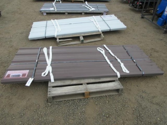 (70) 94 1/2 X 36'' BROWN METAL ROOF/WALL PANELS (UNUSED)