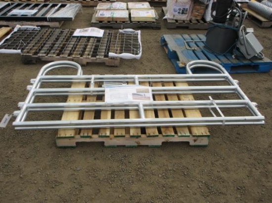 (2) 79'' X 44'' GALVANIZED STEEL CORRAL PANELS (UNUSED)