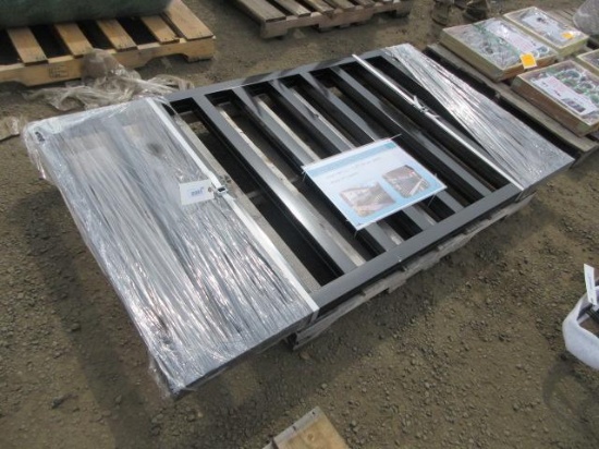 (2) 71'' X 39'' BLACK STEEL FENCE PANELS (UNUSED)