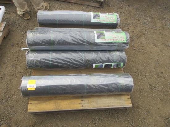 (5) 6' X 300' WOVEN LANDSCAPE FABRIC ROLLS (UNUSED)