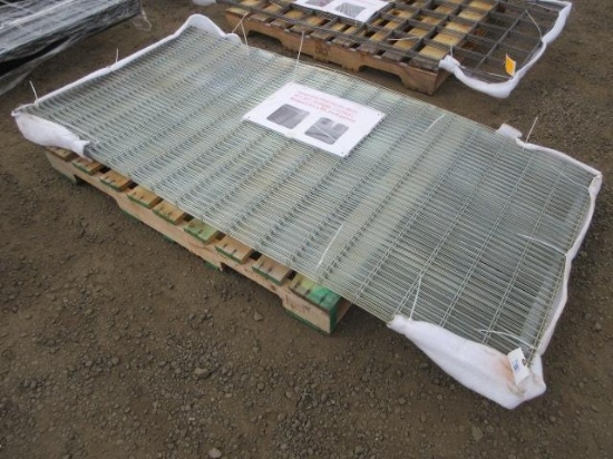 (10) 3' X 6' GALVANIZED STEEL GARDEN MESH PANELS (UNUSED)