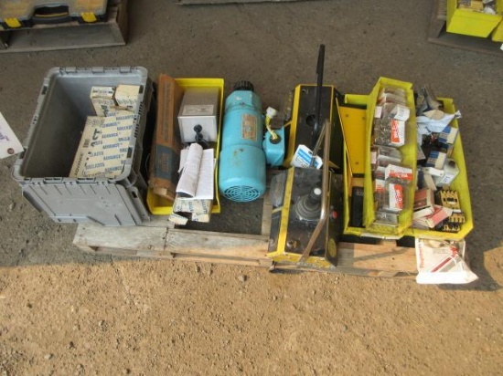 RELAY HEATERS, (2) CRANE CONTROL HOUSINGS, CONTROL MODULES, ASSORTED ADVANCE BALLASTS, MCN 1/2HP