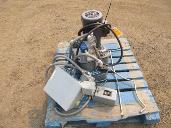EMERSON HALDEX HYDRAULIC POWER UNIT, 2HP, POWER BOX & SAFETY SWITCH
