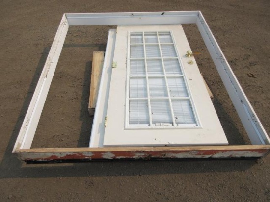 82'' X 74'' DOUBLE DOOR FRAME W/ (2) DOORS