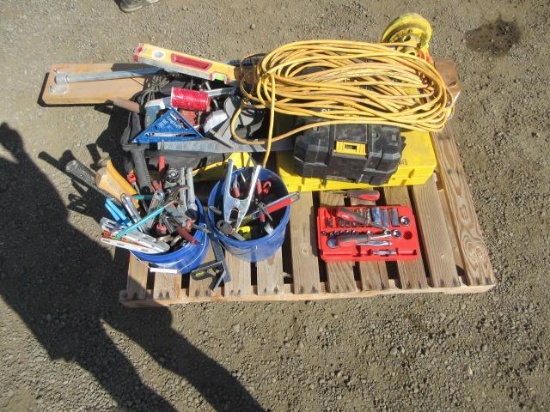 WILLARD CUTTER BENDER, ASSORTED WRENCHES, HAMMERS, MEASURING TOOLS & MISCELLANEOUS HAND TOOLS
