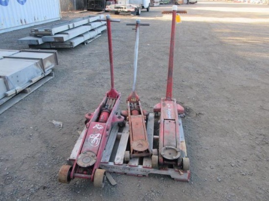 (2) 4-TON & (1) 10-TON ROLLING FLOOR JACKS