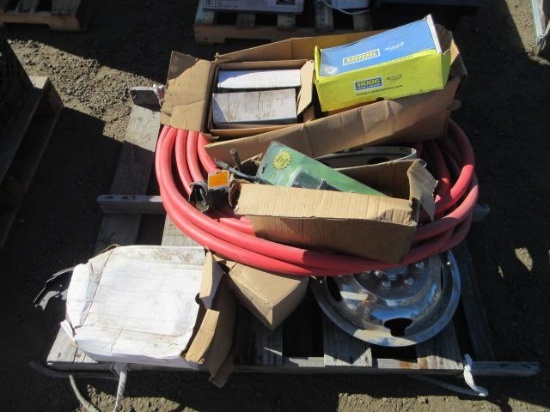 RECPRO RP-1031 PUMP W/ HOSE, WASTE VALVE, & ASSORTED AUTO PARTS & TOOLS