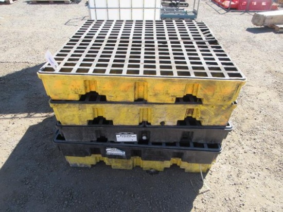 (5) 50'' X 50'' SPILL CONTAINMENT PALLETS