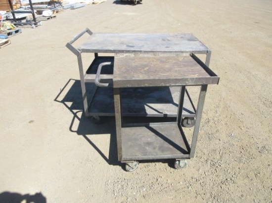 48'' X 30'' & 26'' X 22'' STEEL SHOP CARTS