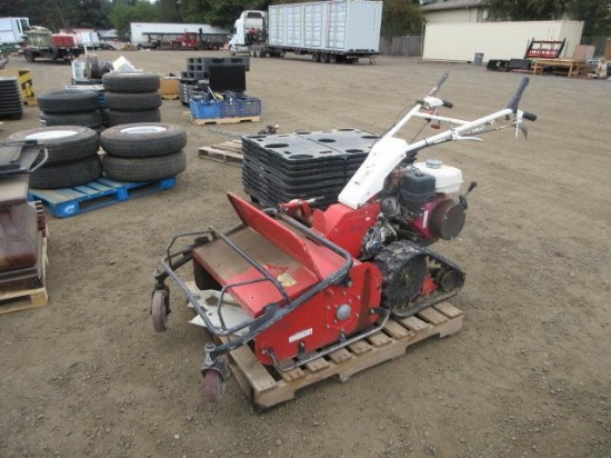 CYCLONE TRACKED WALK-BEHIND FLAIL MOWER, 6'' TRACKS, HONDA GX240 GAS ENGINE 8HP, 3-SPEED