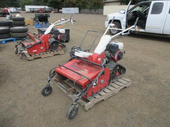 CYCLONE TRACKED WALK-BEHIND FLAIL MOWER, 6'' TRACKS, HONDA GX240 GAS ENGINE 8HP, 3-SPEED