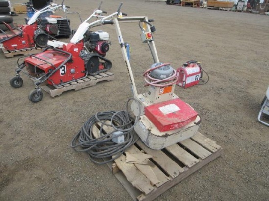 EDCO 2EC-1.5B ELECTRIC WALK-BEHIND FLOOR GRINDER, 115V/230V SINGLE PHASE