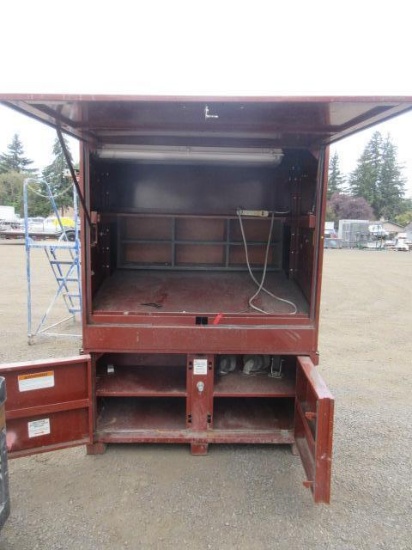 5' X 43'' X 82'' JOBOX CABINET W/ FORK POCKETS