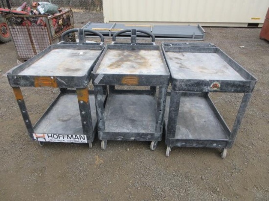 (3) 44'' X 25'' X 33'' SHOP CARTS