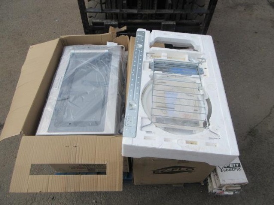 KITCHEN-AID MICROWAVE W/ HOOD COMBINATION, E-Z FLO FILTERS, & (30) 4' FLUORESCENT LIGHTS (ALL